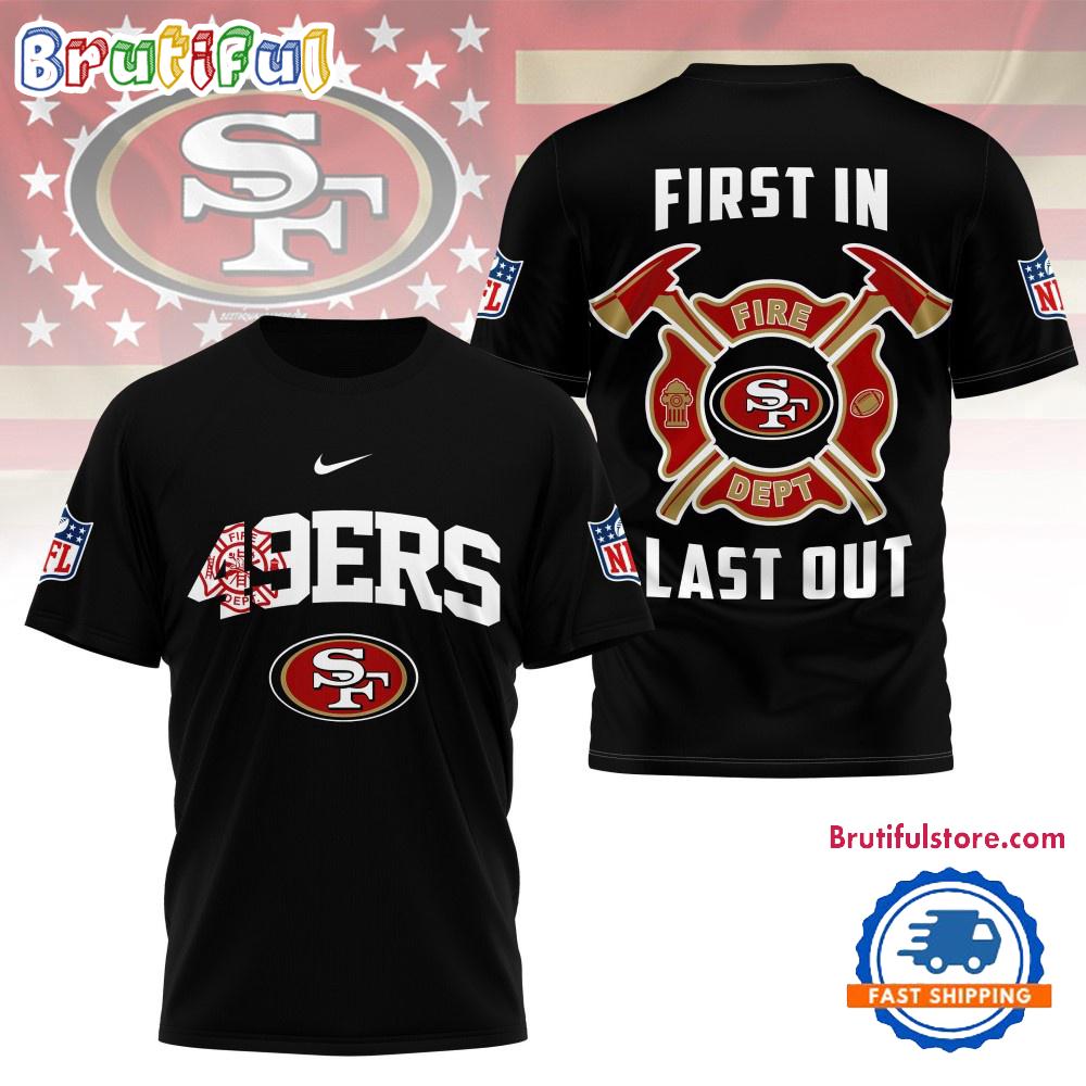 NFL San Francisco 49ers Football Team Fire Dept Design T Shirt