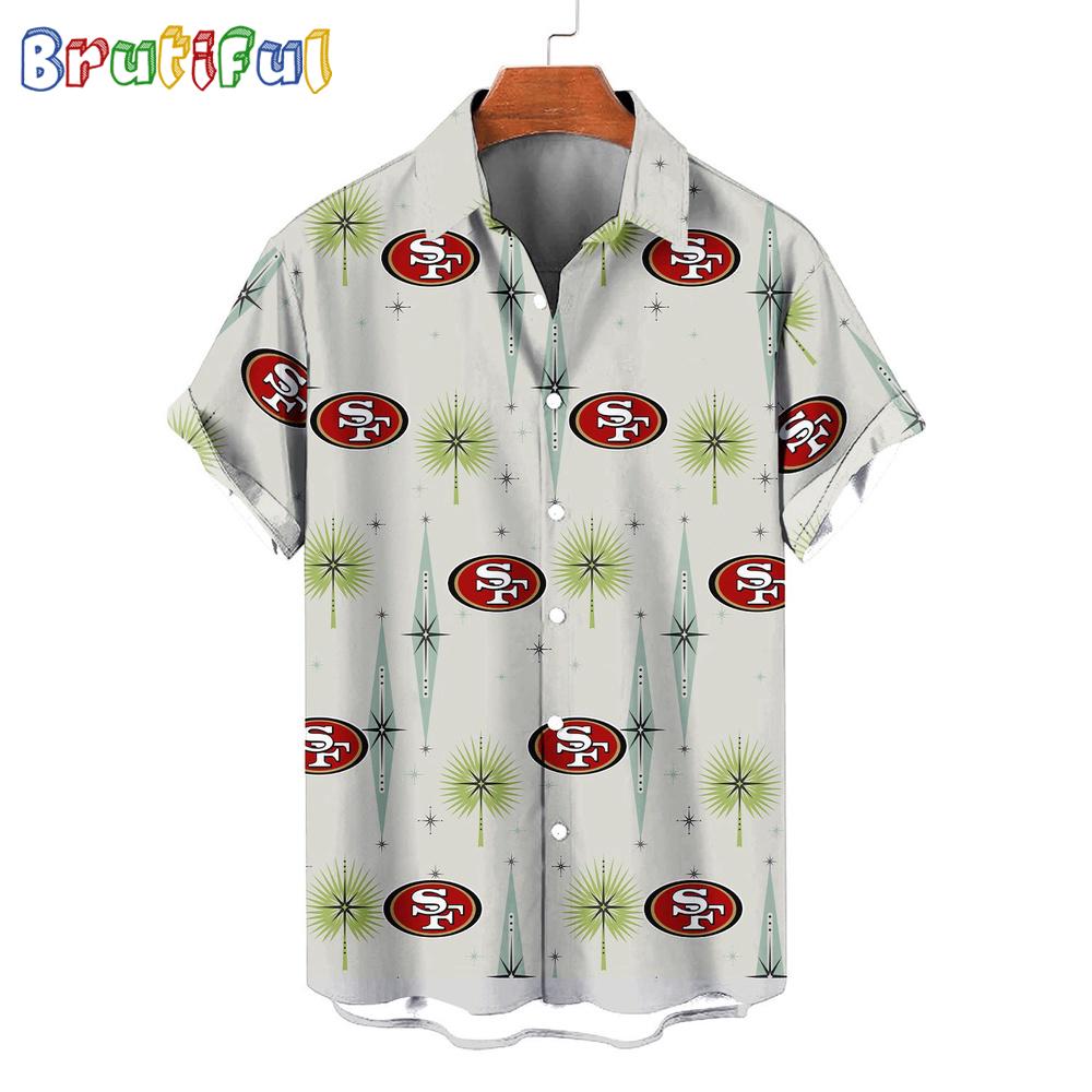 NFL San Francisco 49ers Football Team Logo Funny Aloha Hawaiian Shirt