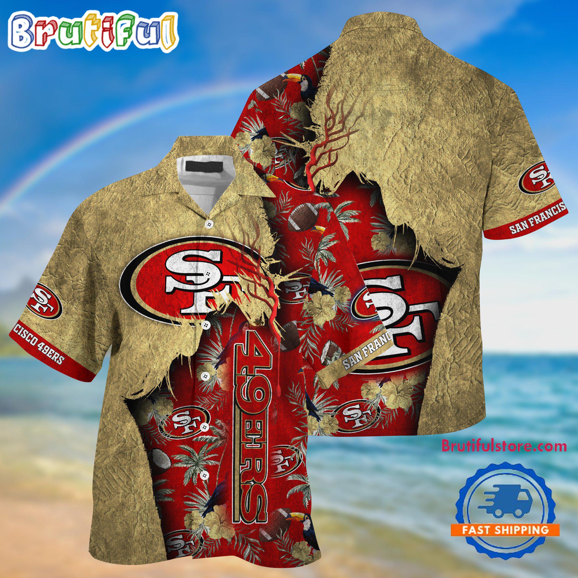 NFL San Francisco 49ers Football Team Summer God Hawaii Shirt