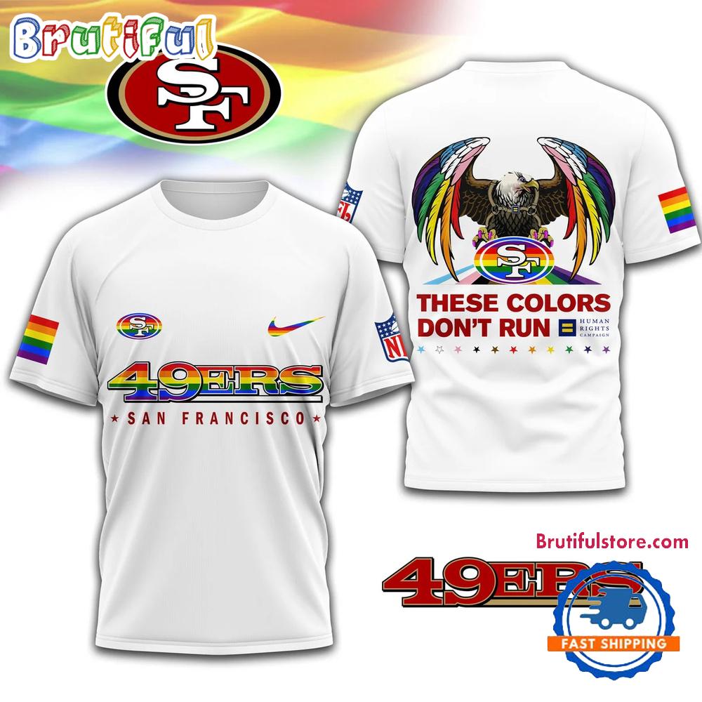 NFL San Francisco 49ers Human Rights Campaign LGBT Pride Month 3D T Shirt