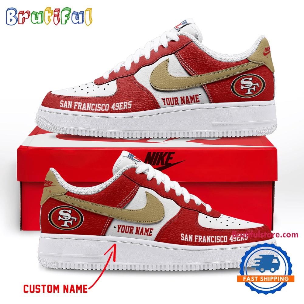 NFL San Francisco 49ers Limited Edition Personalized Air Force 1 Shoes Sneaker