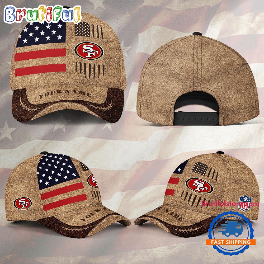 NFL San Francisco 49ers x American Flag Custom Baseball Cap