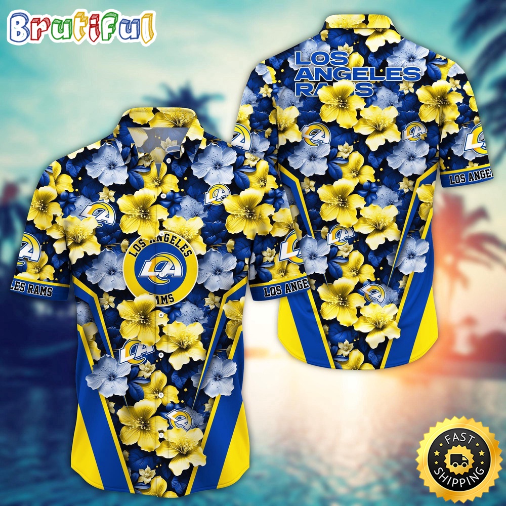 Personalized NFL Los Angeles Rams Hawaiian Shirt New Arrivals Trending Aloha Shirt
