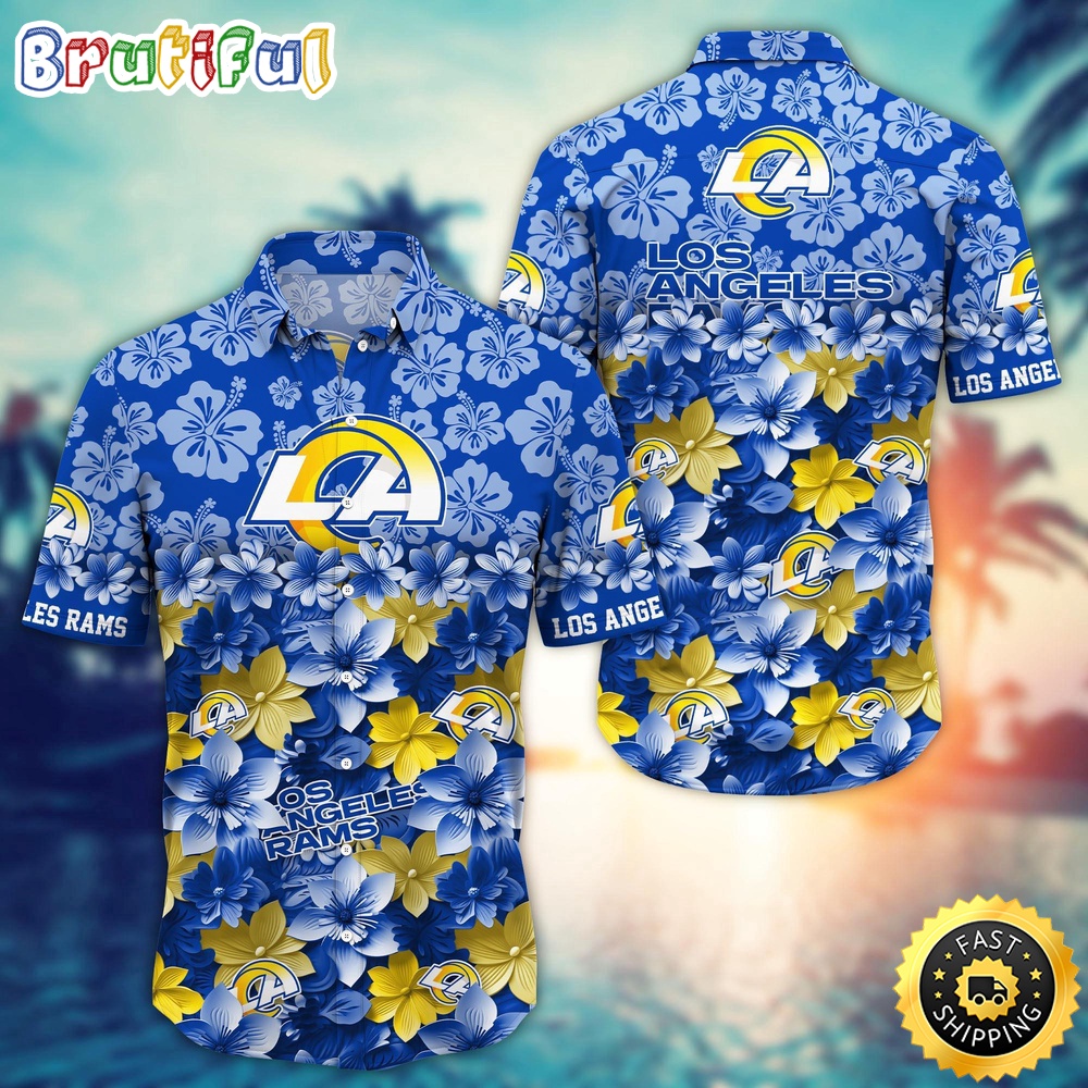 Personalized NFL Los Angeles Rams Hawaiian Shirt Trending Summer