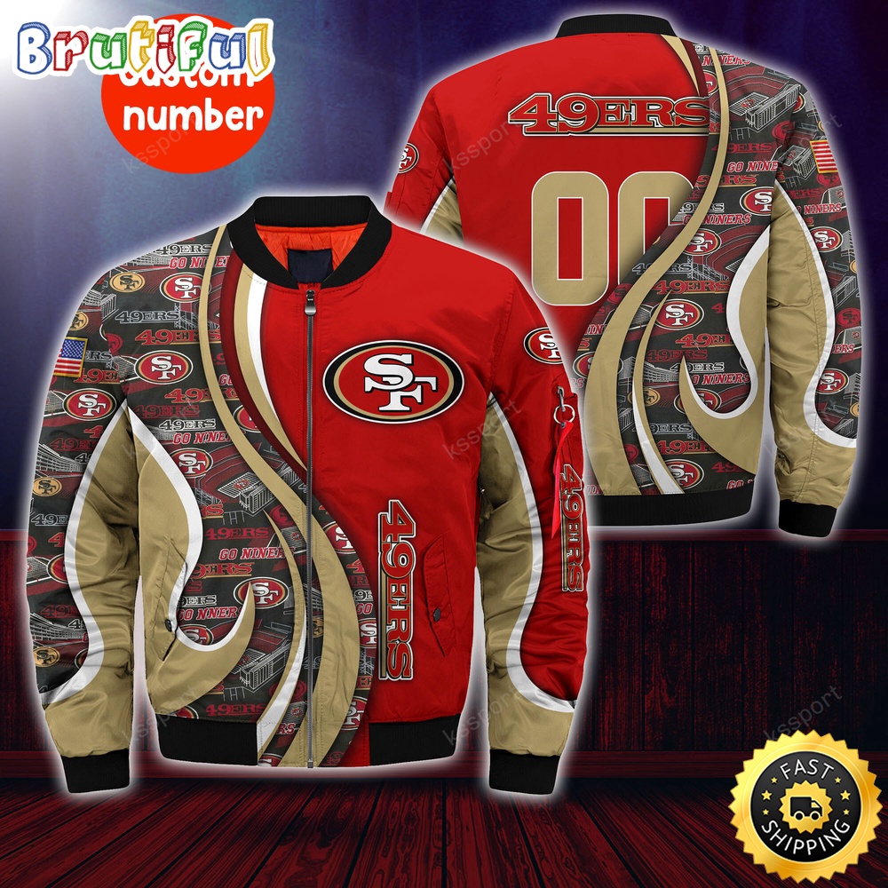 Personalized NFL San Francisco 49ers Bomber Jacket Urban Bomber Fashion