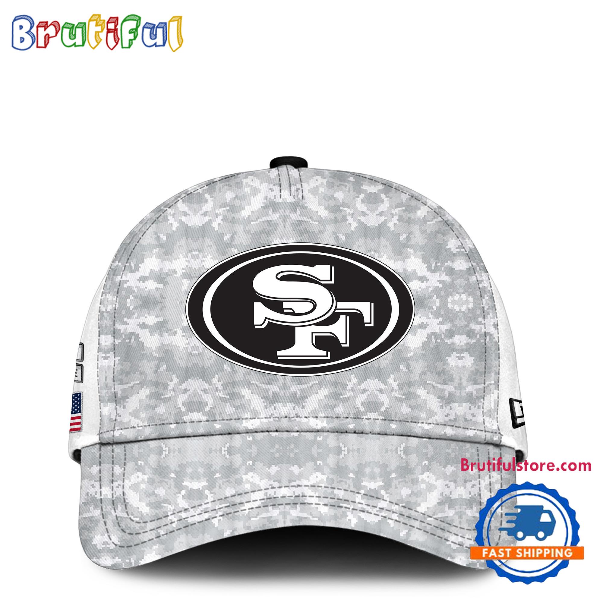 San Francisco 49ers Camo 2024 Salute to Service Club Veterans Limited Baseball Cap