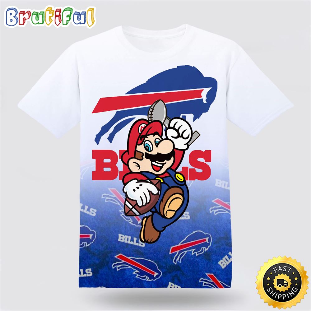 NFL Buffalo Bills Super Mario T Shirt Summer Style Meets Football Fandom