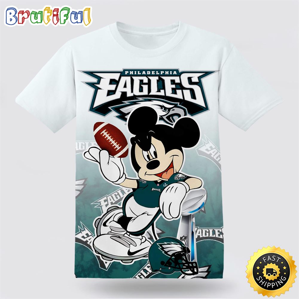 NFL Philadelphia Eagles Disney Mickey T Shirt Show Your Team Spirit In Tropical Style