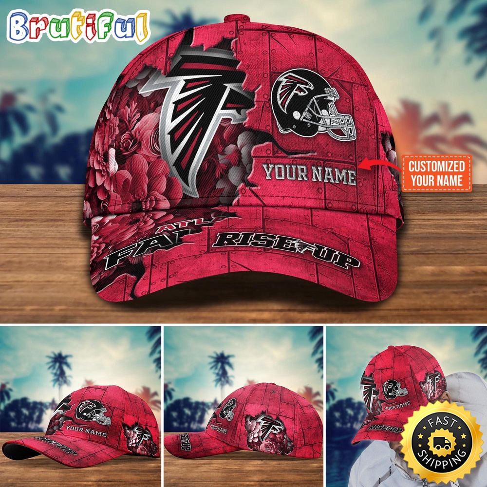Atlanta Falcons Baseball Cap Flower Custom Trending Cap
