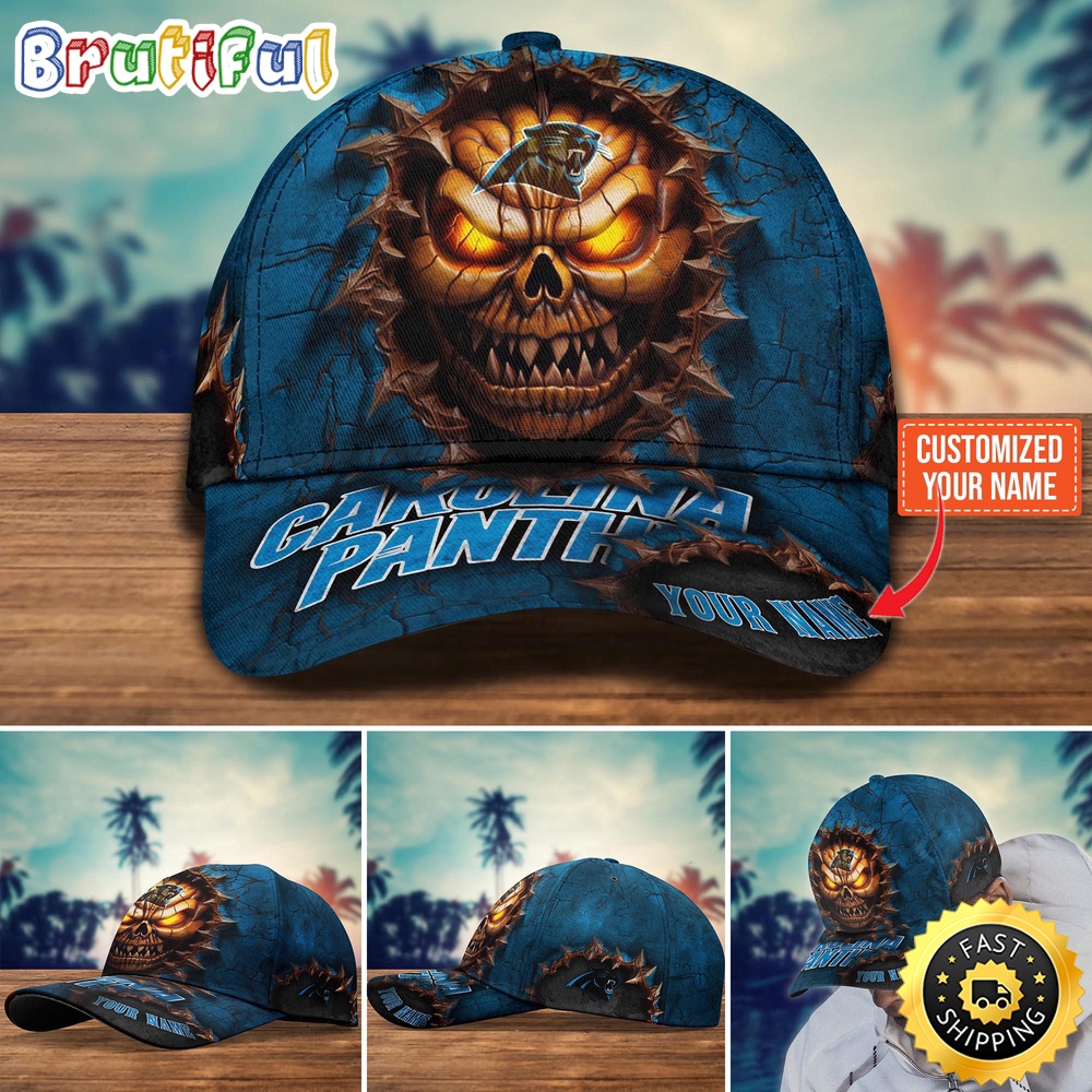 Carolina Panthers Baseball Cap Halloween Custom Cap For This Season