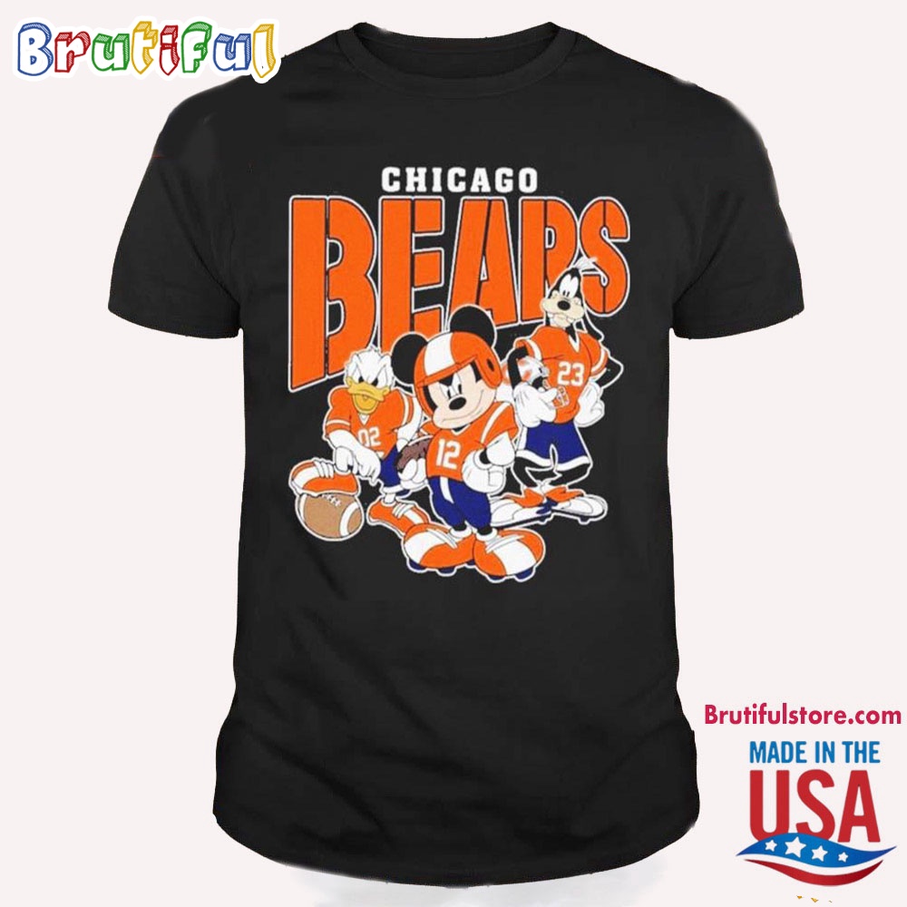 Chicago Bears Mickey Donald Duck And Goofy T Shirt, Chicago Bears Football Team 2024 Shirt