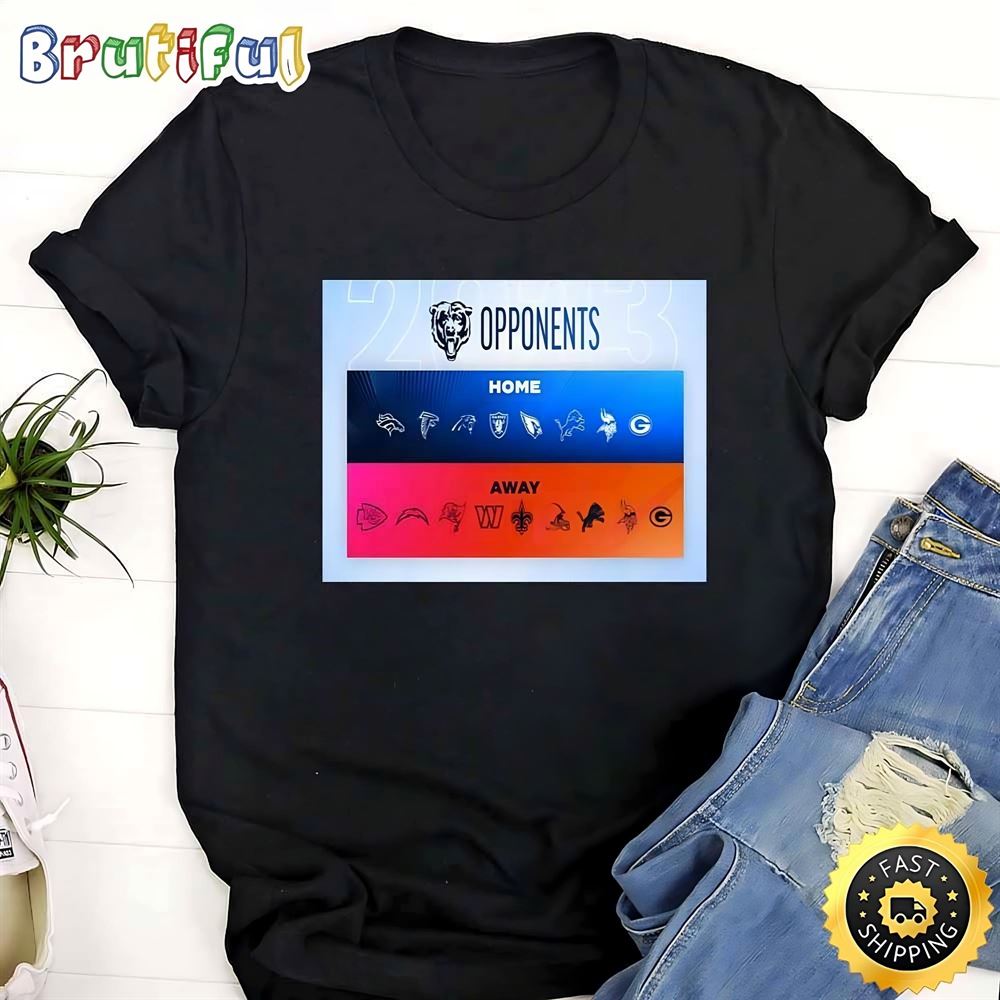 Chicago Bears 2023 Regular Season Opponents T Shirt