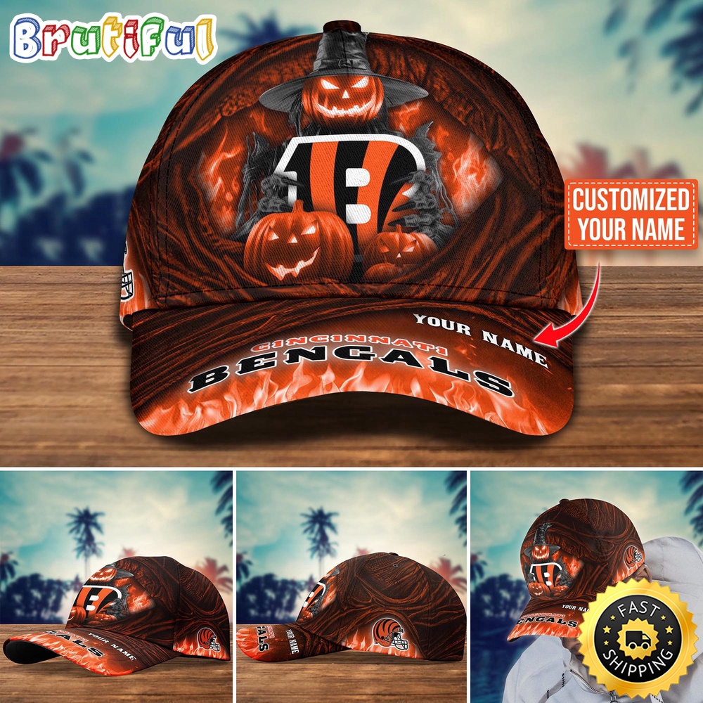 Cincinnati Bengals Baseball Cap Halloween Custom Cap For Fans