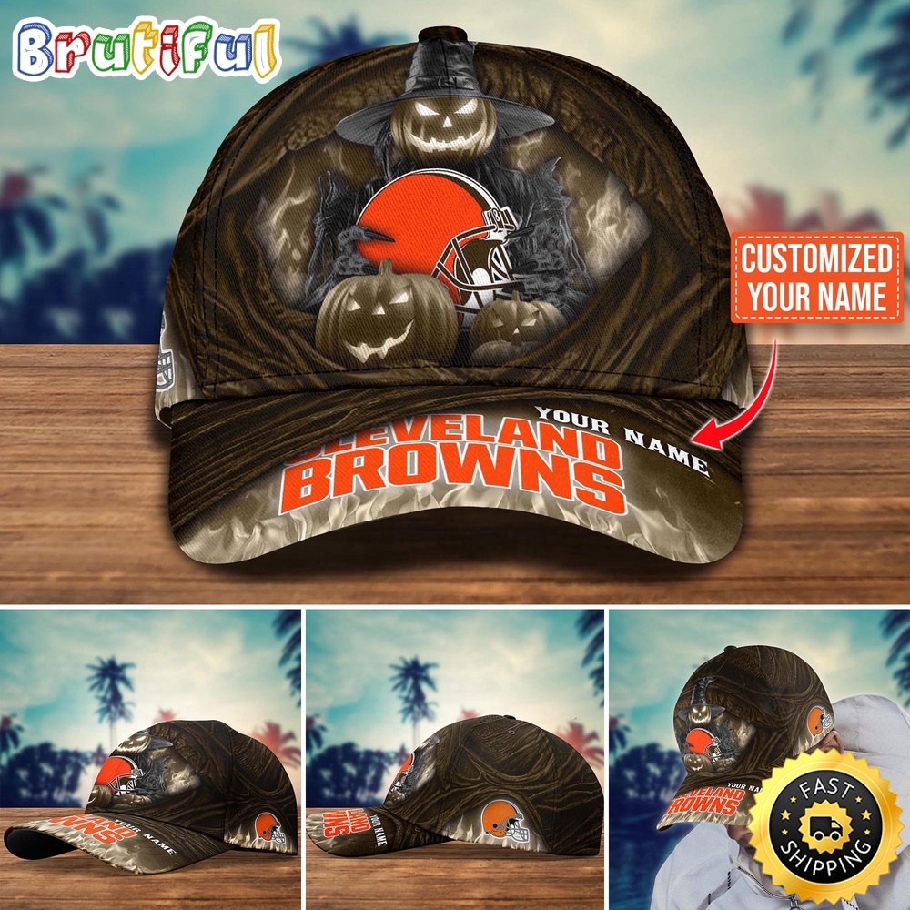 Cleveland Browns Baseball Cap Halloween Custom Cap For Fans