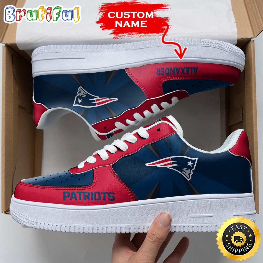 Custom NFL New England Patriots Air Force 1 Shoes Versatile AF1 Series