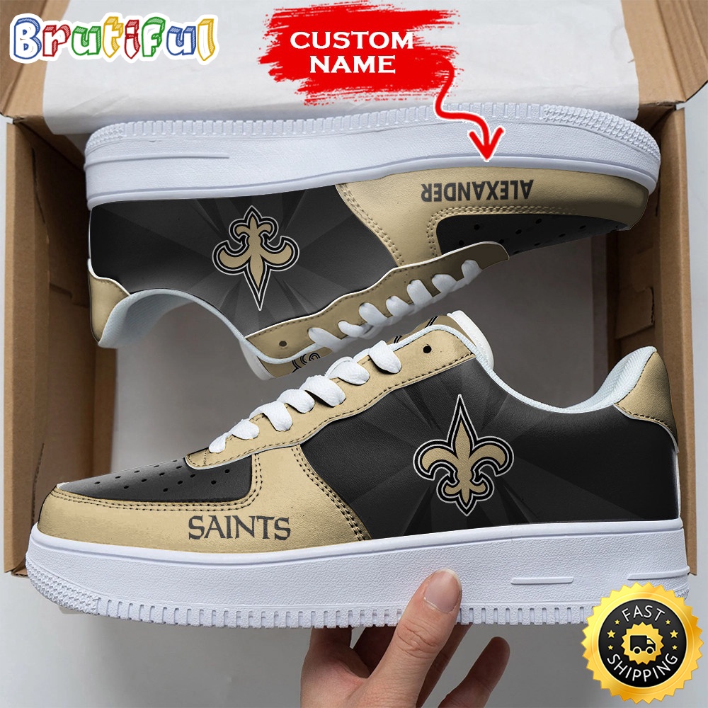 Custom NFL New Orleans Saints Air Force 1 Shoes Versatile AF1 Series