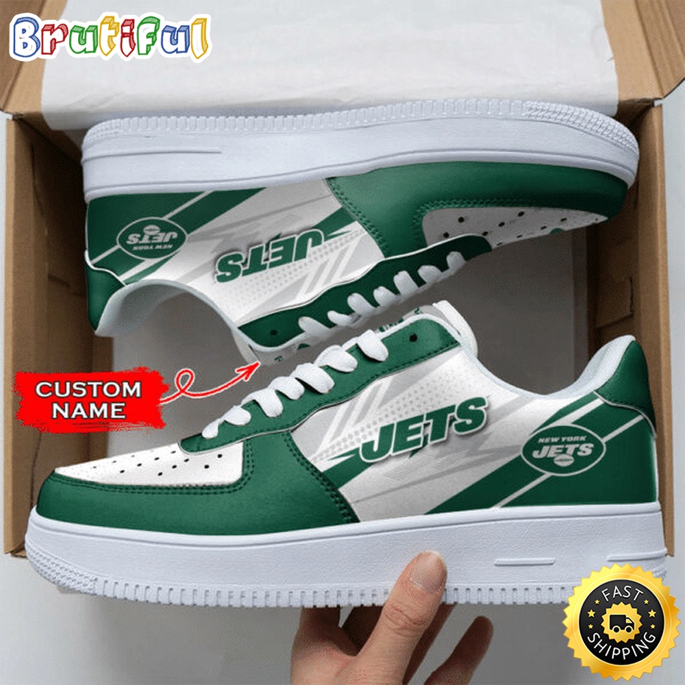 Custom NFL New York Jets Air Force 1 Shoes Sports Sneaker For Fans