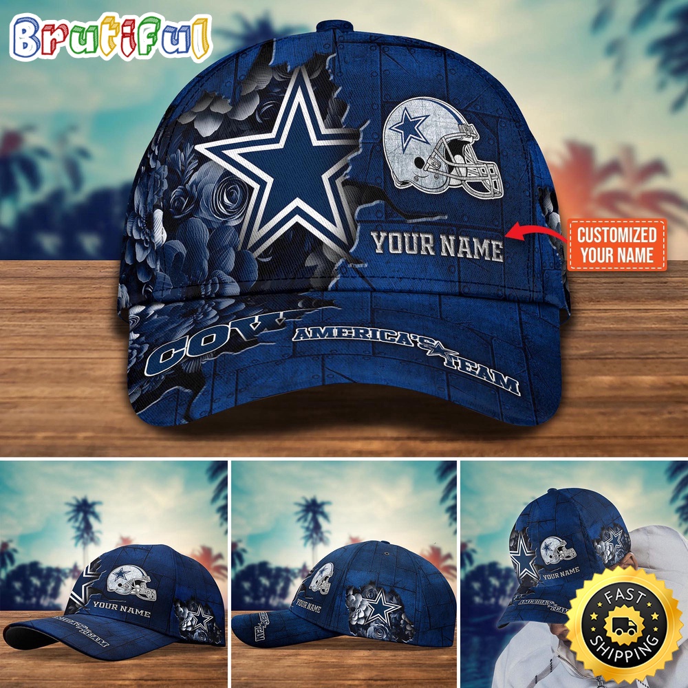 Dallas Cowboys Baseball Cap Flower Custom Trending Cap