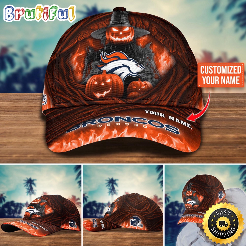 Denver Broncos Baseball Cap Halloween Custom Cap For Fans