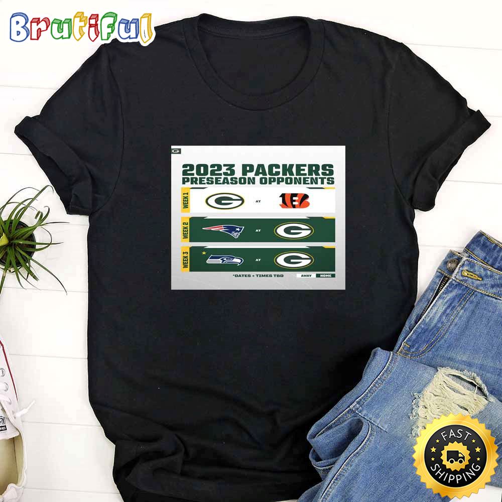 Green Bay Packers 2023 Preseason Opponents T Shirt