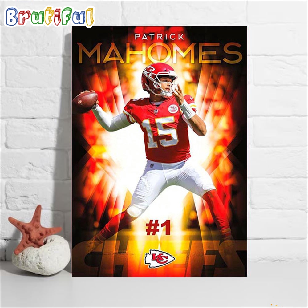 Kansas City Chiefs Patrick Mahomes Top 1 On The NFL Top 100 Players Of 2023 Poster Canvas