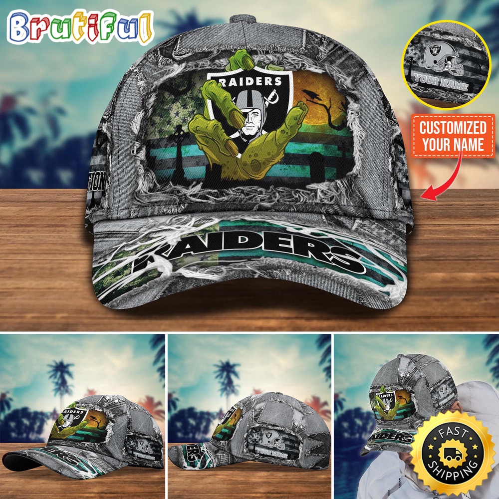 Las Vegas Raiders Baseball Cap Halloween Cap Customize For This Season
