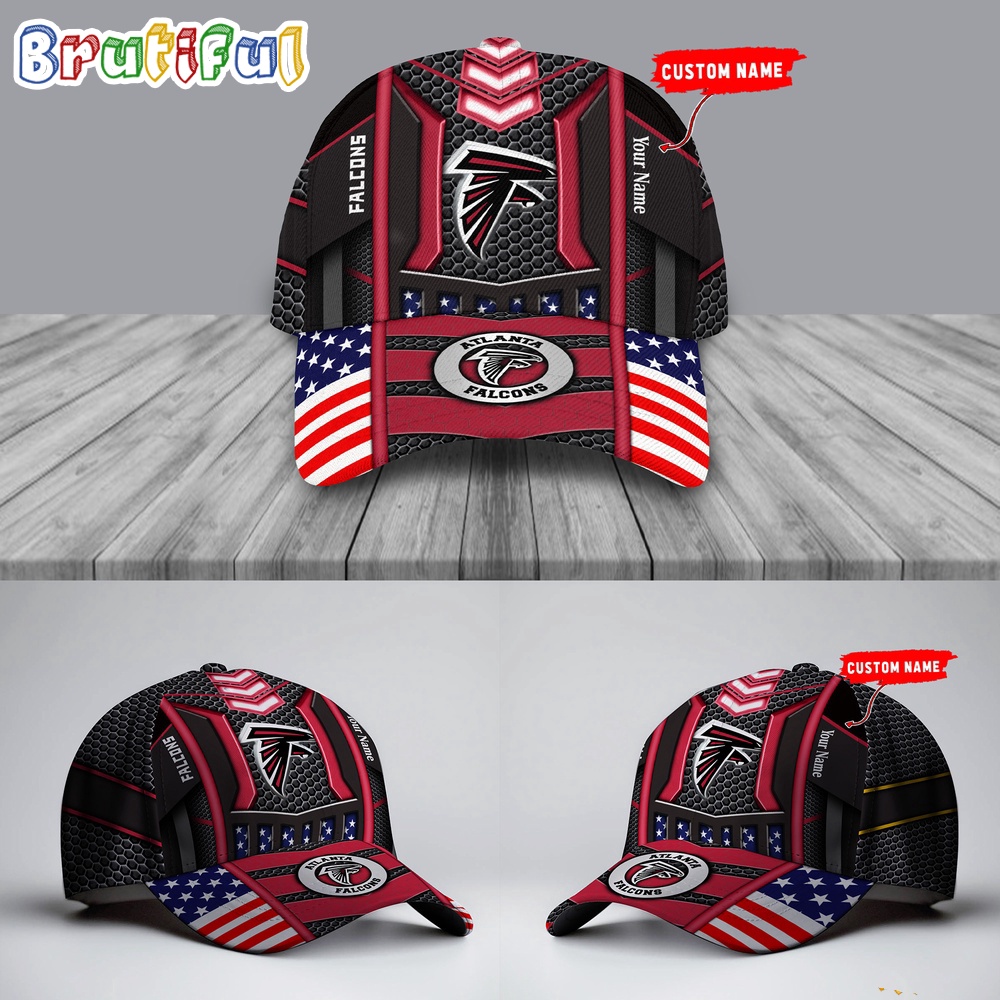 NFL Atlanta Falcons America Flag Cap, America Flag Football Cap