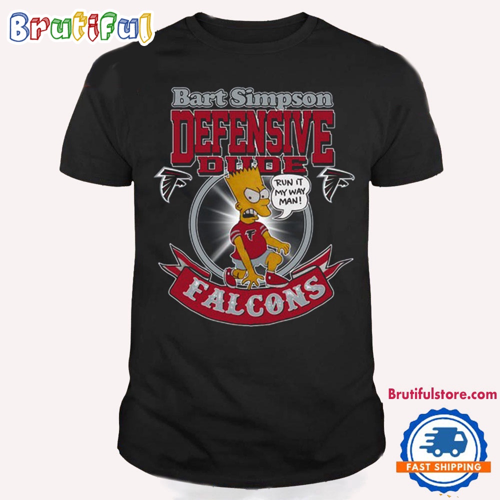 NFL Atlanta Falcons Bart Simpson Defensive Dude T Shirt