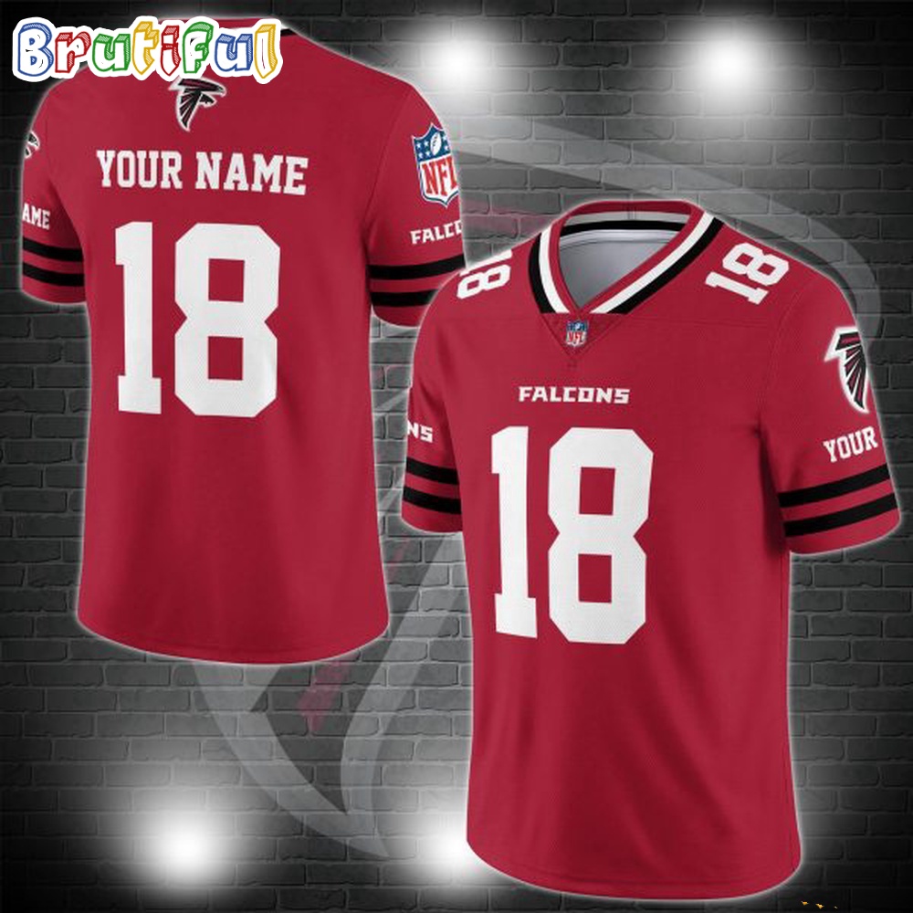NFL Atlanta Falcons Logo Team Custom Football Jersey, Football Jersey Shirt