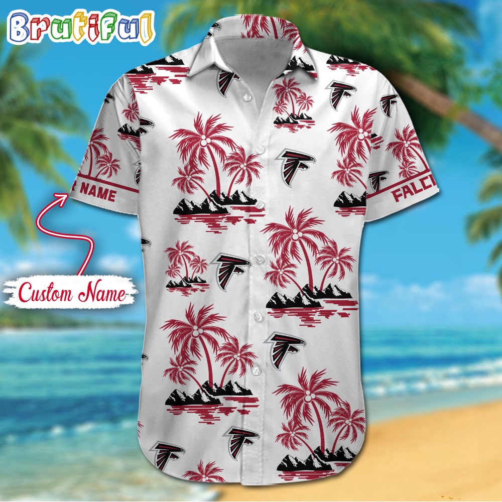 NFL Atlanta Falcons Palm Tree Tropical Summer Hawaiian Shirt