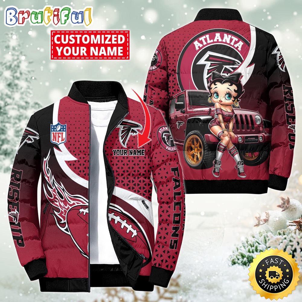 NFL Atlanta Falcons Puffer Jacket Betty Boop Custom Jacket
