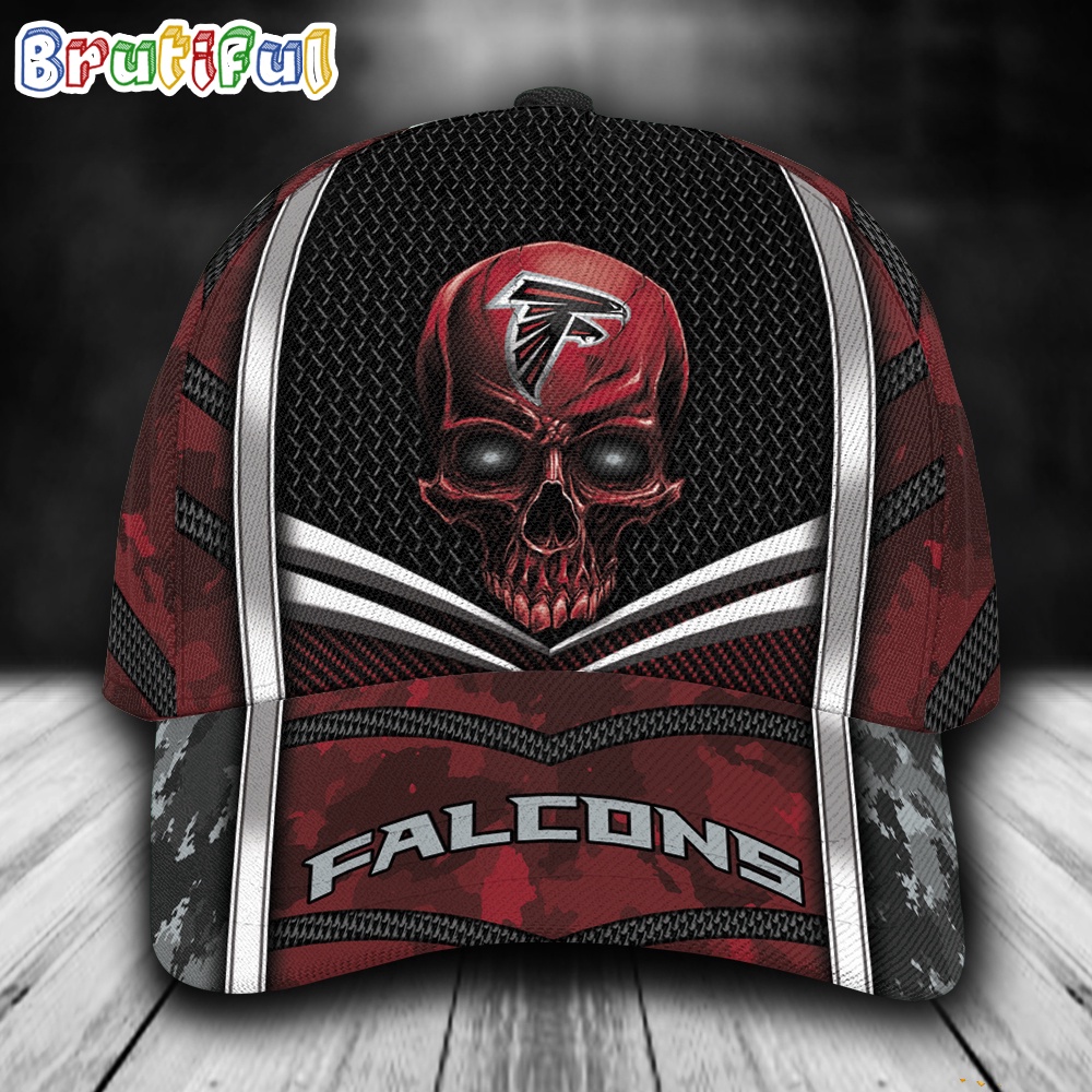 NFL Atlanta Falcons Special Halloween Skull Custom Baseball Cap