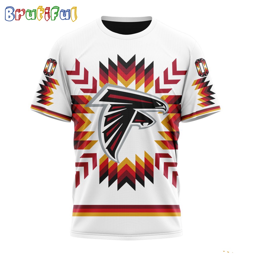 NFL Atlanta Falcons T-Shirt Special Design With Native Pattern