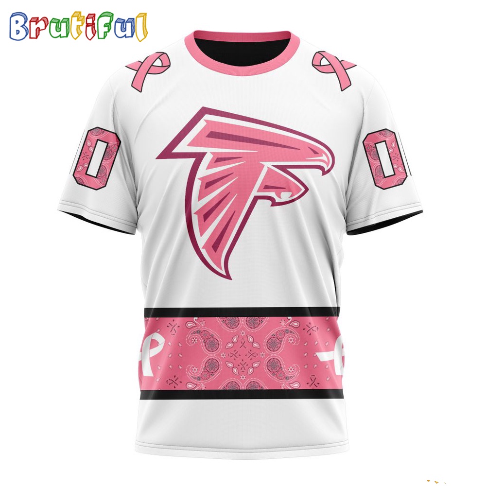 NFL Atlanta Falcons T-Shirt Special Pink Design Fight Breast Cancer