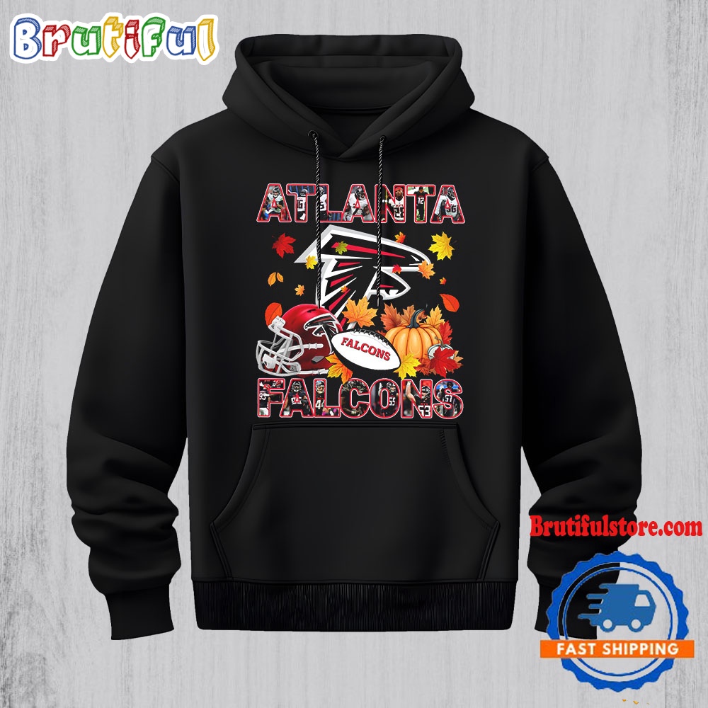 NFL Atlanta Falcons Team Player Graphics Autumn Hoodie Shirt