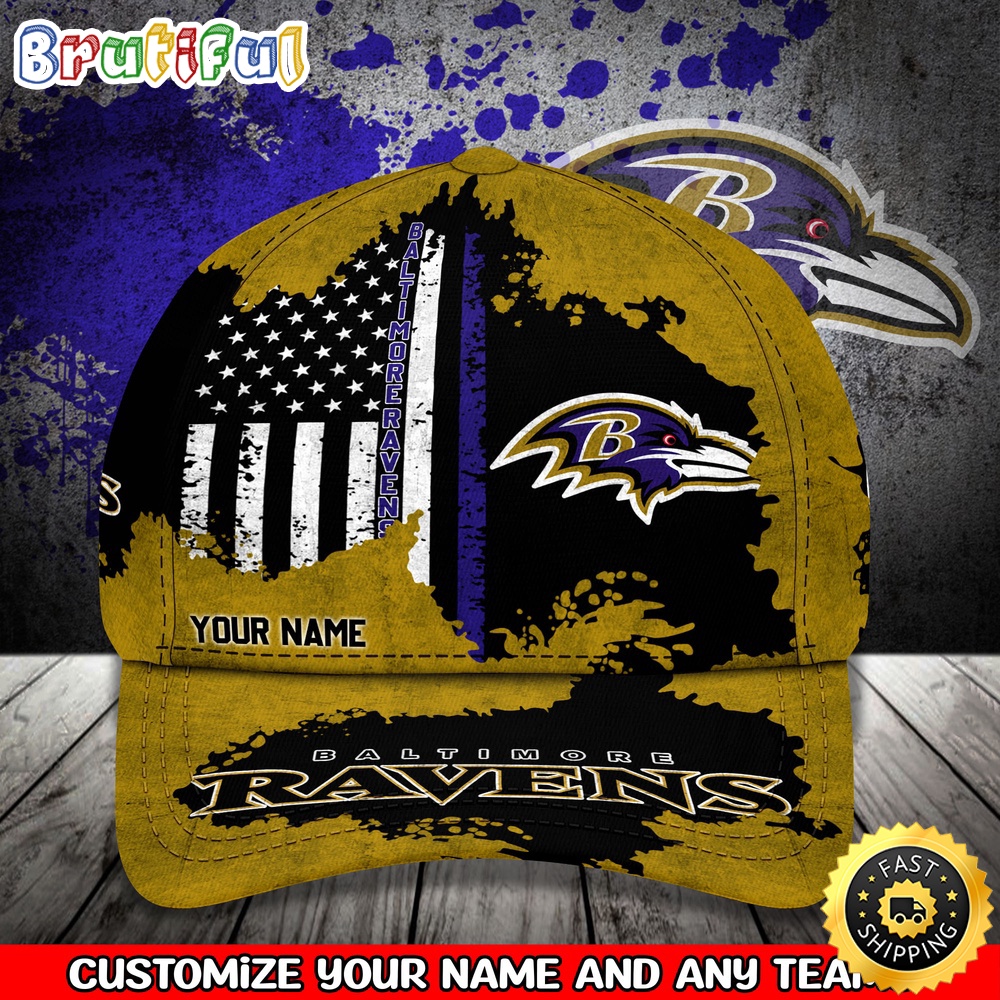 NFL Baltimore Ravens Baseball Cap Custom Cap Sport