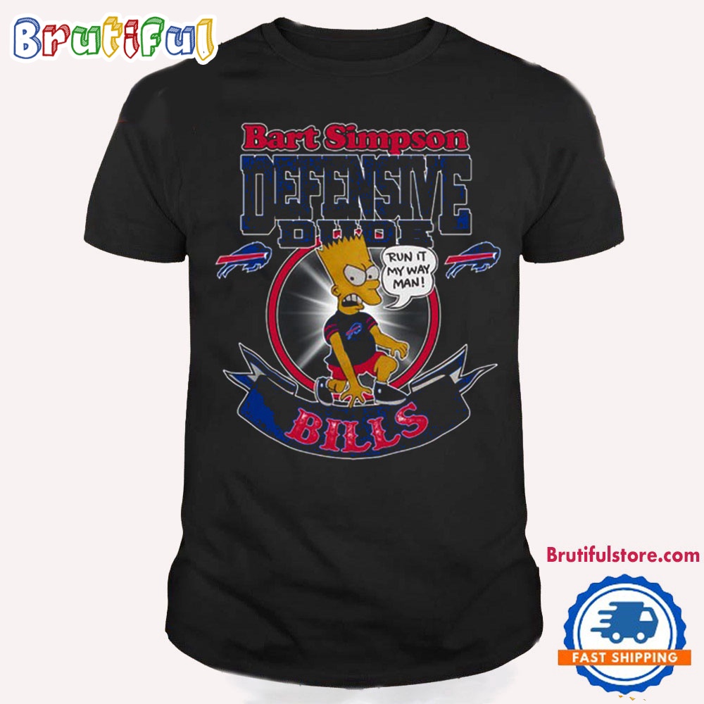 NFL Buffalo Bills Bart Simpson Defensive Dude T Shirt