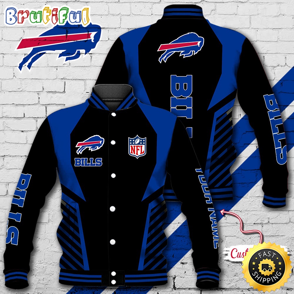 NFL Buffalo Bills Baseball Jacket Football Sports Jacket