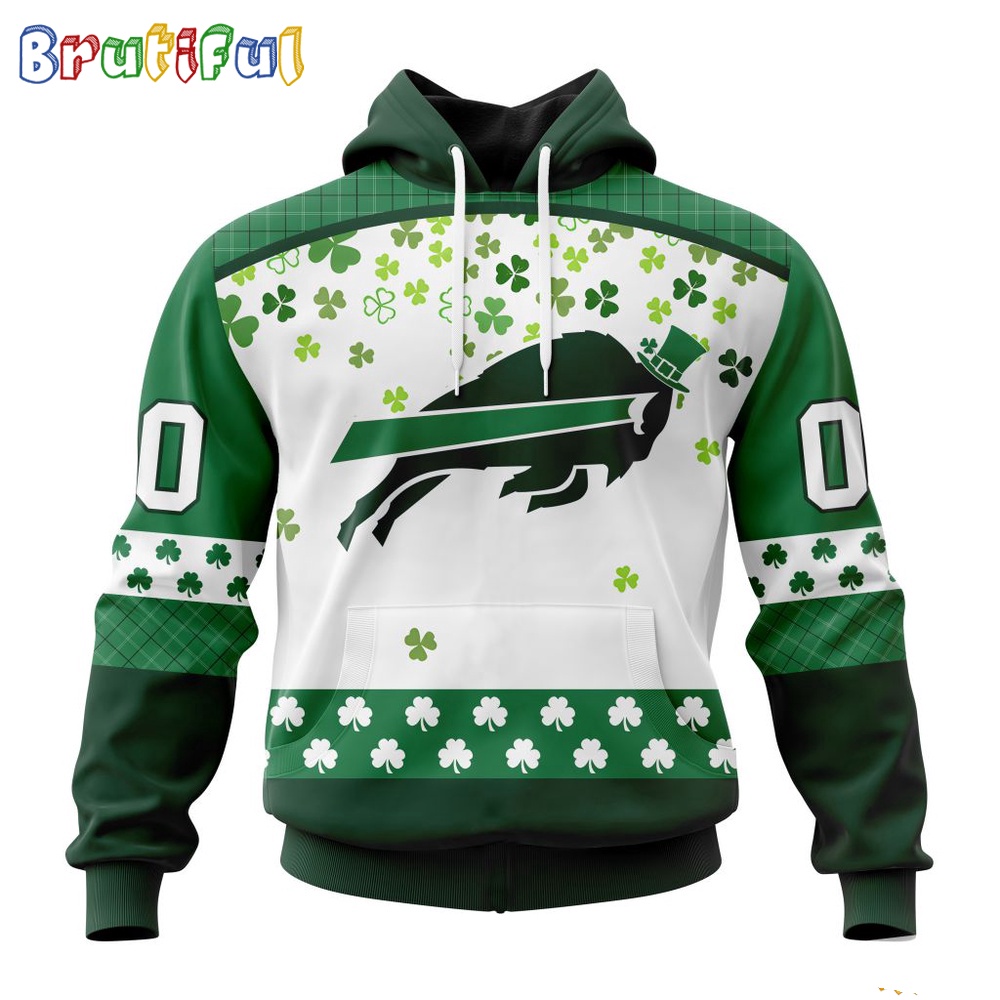 NFL Buffalo Bills Hoodie Special Design For St Patrick Day