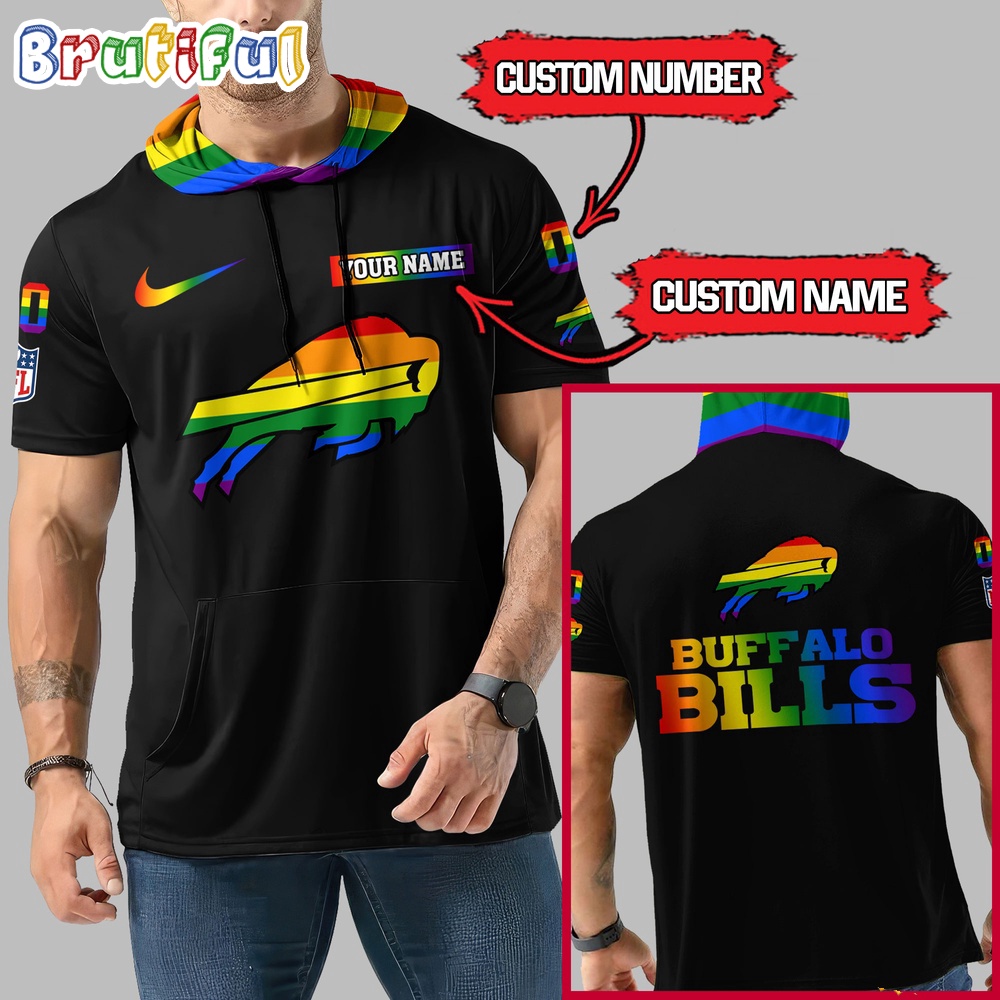 NFL Buffalo Bills LGBT Workout Hoodie Tank Tops Custom LGBT Pride Shirt
