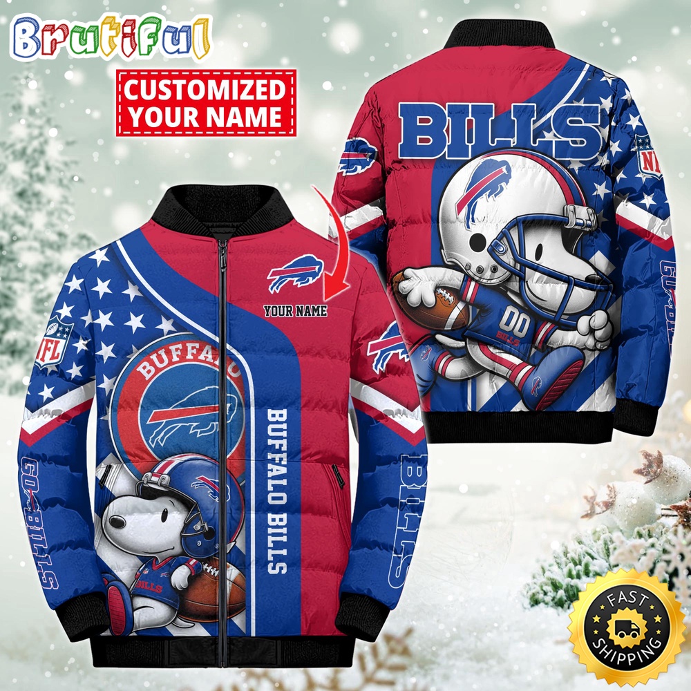 NFL Buffalo Bills Puffer Jacket Snooby Customized Jacket