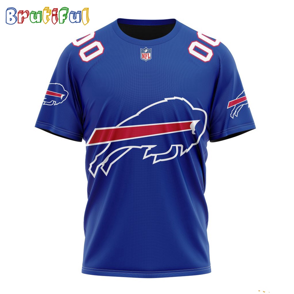 NFL Buffalo Bills T-Shirt 2024 Personalized Name And Number Unisex T-Shirt