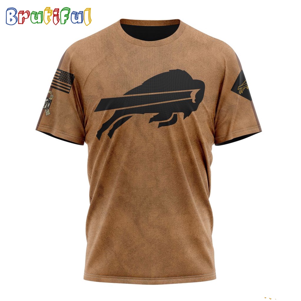 NFL Buffalo Bills T-Shirt Special Salute To Service For Veterans Day Full Printed T-Shirt