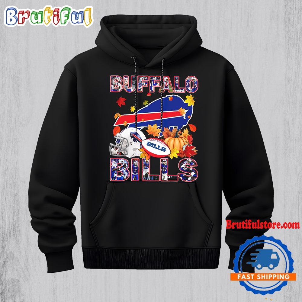 NFL Buffalo Bills Team Player Graphics Autumn Hoodie Shirt