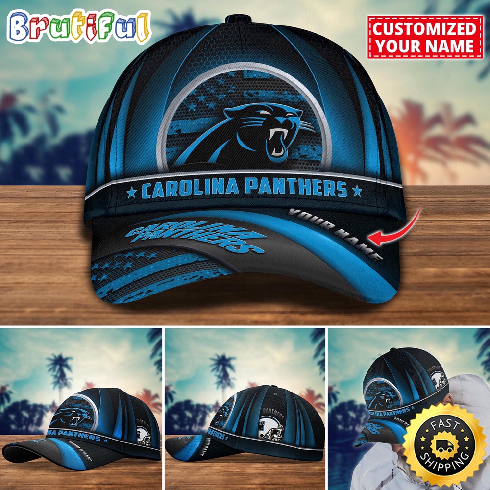 NFL Carolina Panthers Baseball Cap Custom Football Cap For Fans