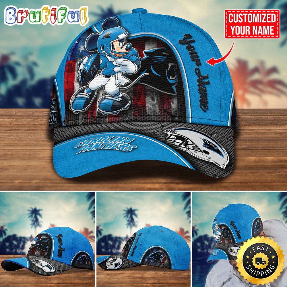NFL Carolina Panthers Baseball Cap Mickey Cap Trending Custom Cap