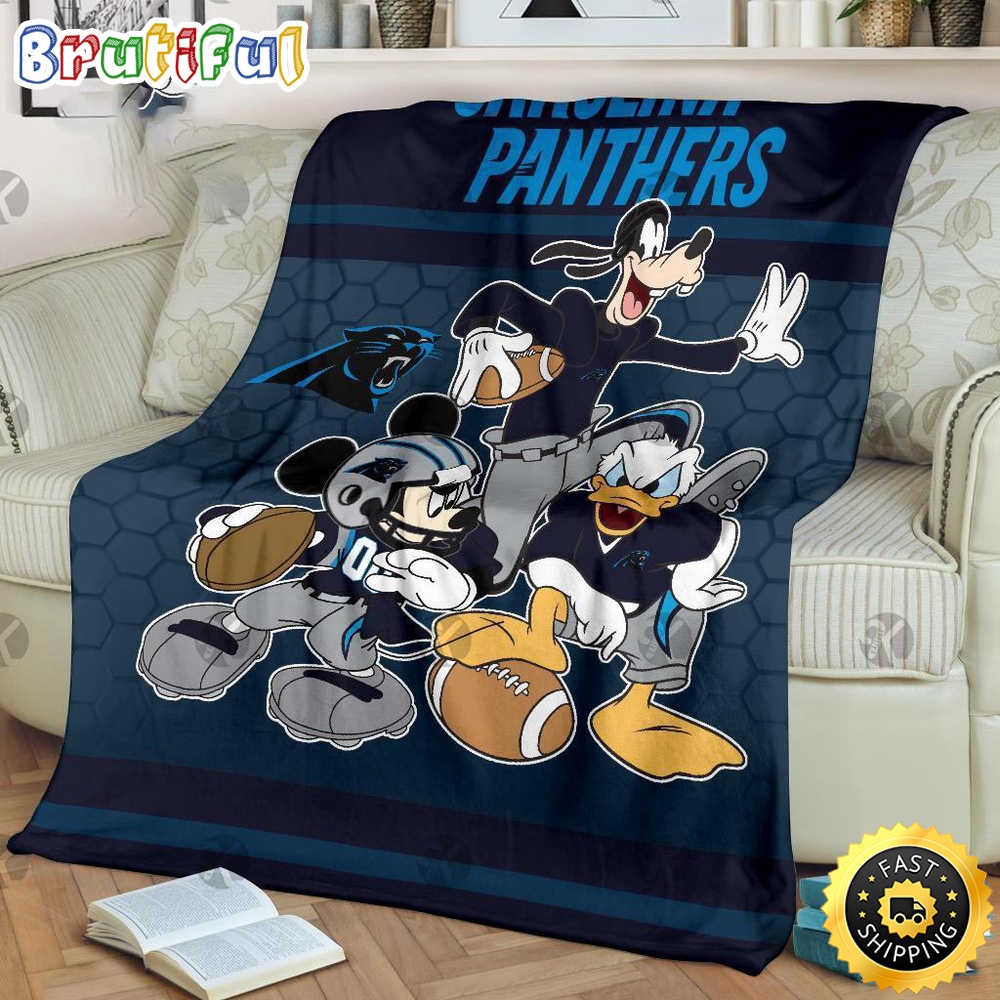 NFL Carolina Panthers Blanket Mickey Mouse Blanket