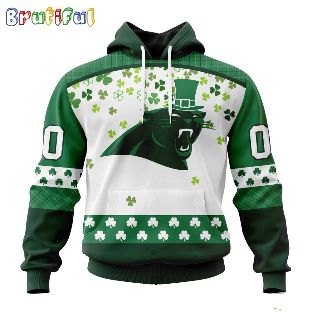 NFL Carolina Panthers Hoodie Special Design For St Patrick Day