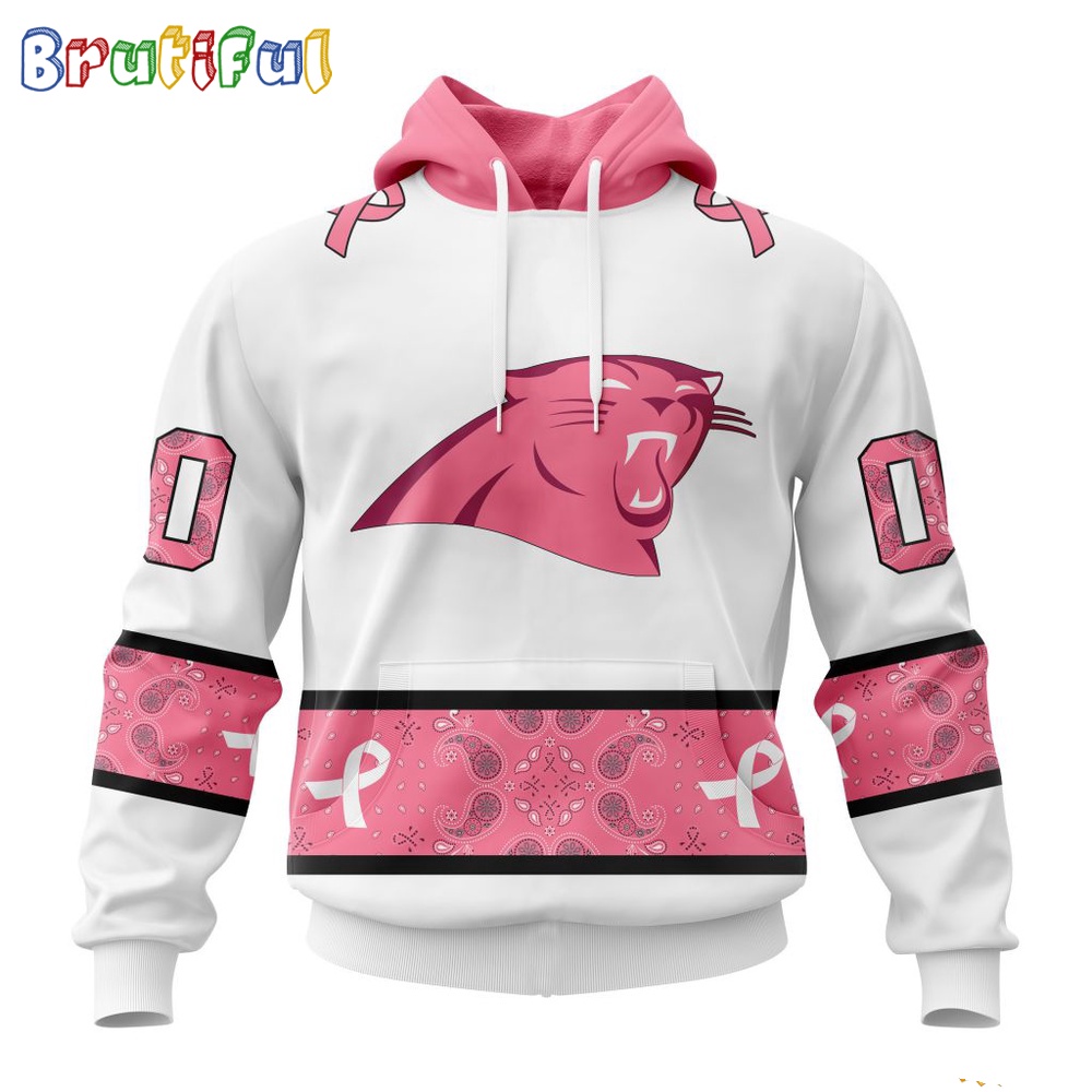 NFL Carolina Panthers Hoodie Special Pink Design Fight Breast Cancer