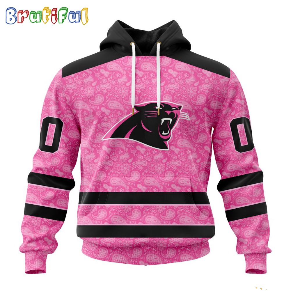 NFL Carolina Panthers Hoodie Special Pink Hoodie Design Fight Breast Cancer